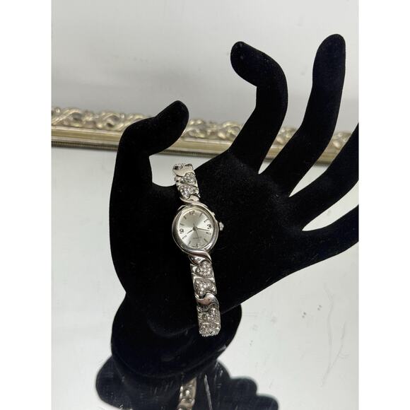 Vintage Silver Hearts Ladies Wrist watch - Picture 3 of 10